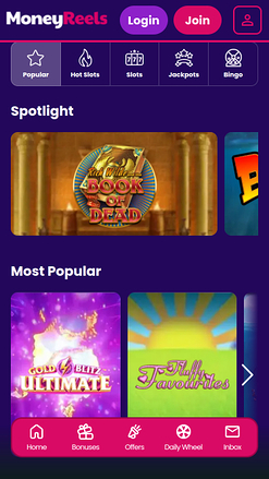 Money Reels Casino Mobile Games