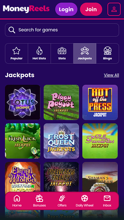 Money Reels Casino Mobile Jackpot