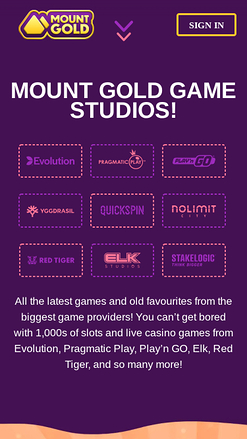 Mount Gold Casino Mobile Game Developers