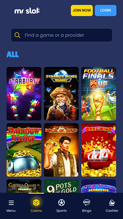 Mr Slot Casino Mobile Games