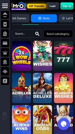 MrO Casino Mobile Games