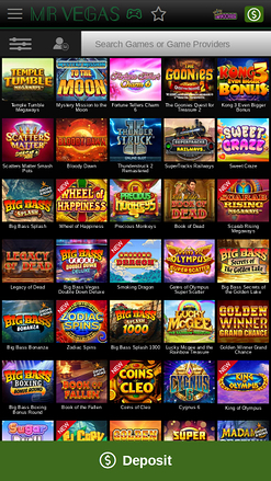 MrVegas Casino Mobile Games