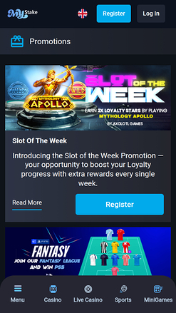 MyStake Casino Mobile Promotions