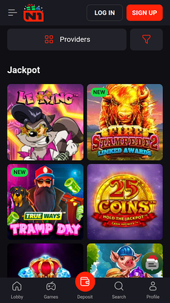 N1 Casino Mobile Jackpot