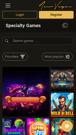 NewVegas Casino Mobile Specialty Games
