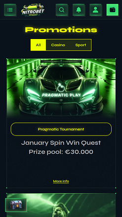 Nitrobet Casino Mobile Promotions