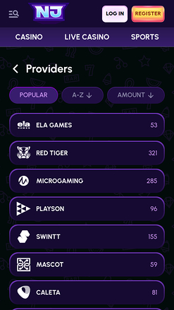 NovaJackpot Casino Mobile Game Developers