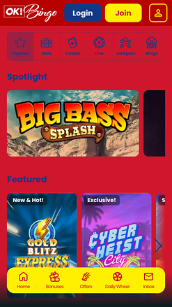 Ok Bingo Casino Mobile Games