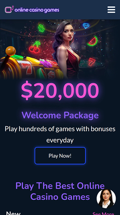 Online Casino Games Mobile Homepage