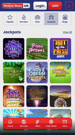 Online Slots UK Mobile Jackpot
