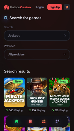 Palace Casino Mobile Jackpot