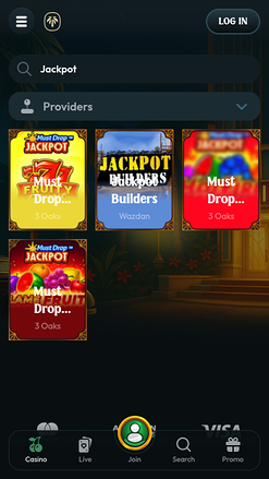 Palm Casino Mobile Jackpot