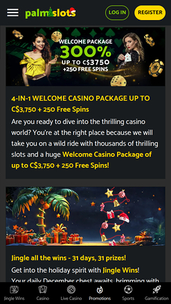Palmslots Casino Mobile Promotions