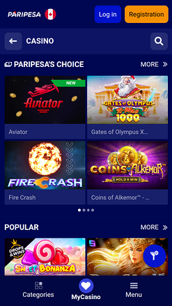 PariPesa Casino Mobile Games
