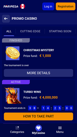PariPesa Casino Mobile Tournaments