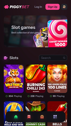 PiggyBet Casino Mobile Games