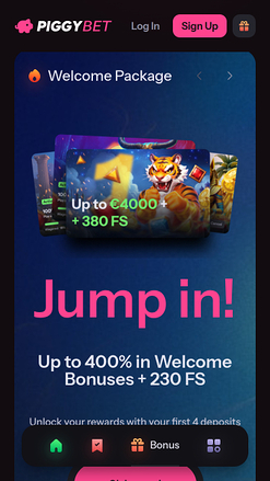 PiggyBet Casino Promotions Mobile