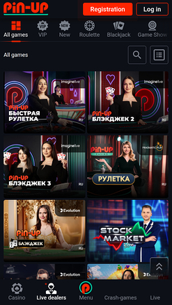 Pin Up Casino Mobile Live Dealer