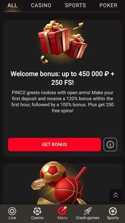 Pinco Casino Promotions Mobile