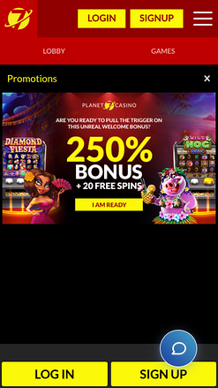 Planet 7 Casino Mobile Promotions