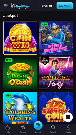 PlayMojo Casino Mobile Jackpot