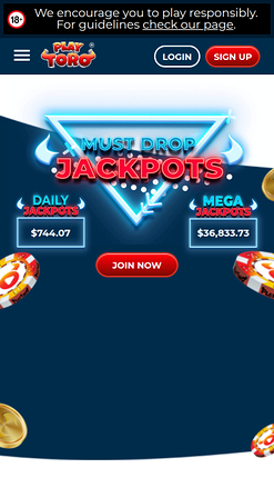 PlayToro Casino Mobile Jackpot