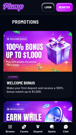 Plump Casino Promotions