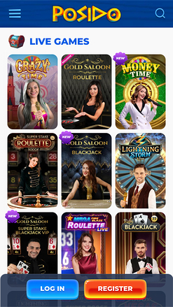 Posido Casino Mobile Live Dealer