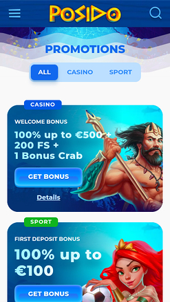 Posido Casino Mobile Promotions