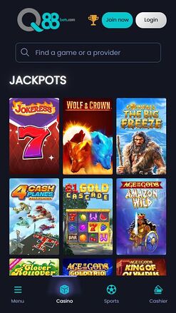 Q88bets Mobile Jackpot