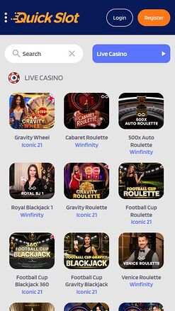 QuickSlot Casino Mobile Live Dealer