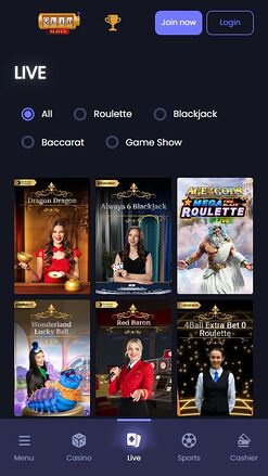 Quid Slots Casino Mobile Live Dealer