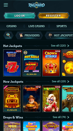 Ragnaro Jackpots