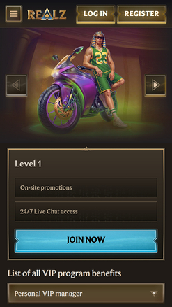 Realz Casino VIP Program