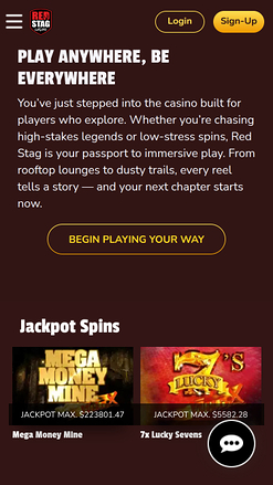 Red Stag Casino Mobile Jackpot