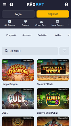 Rexbet Casino Mobile Games Developers