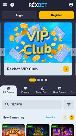 Rexbet Casino Mobile Games