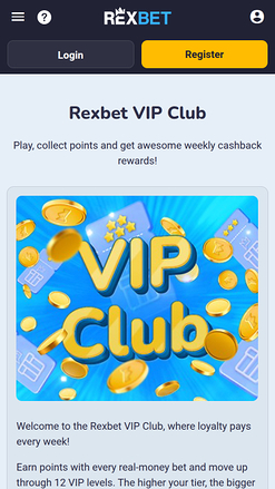 Rexbet Casino Mobile VIP