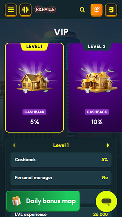 Richville Casino Mobile VIP Program