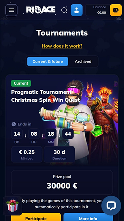 Rioace Casino Mobile Tournaments