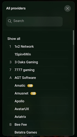 RioBet Casino Mobile Game Developers