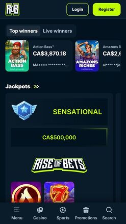 Rise of Bets Casino Mobile Jackpot