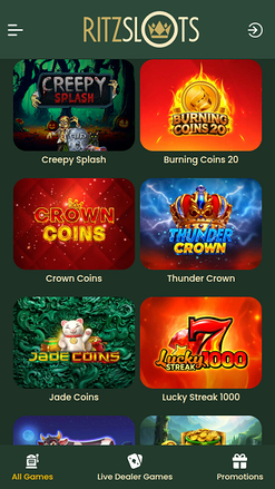 Ritz Slots Casino Mobile Games