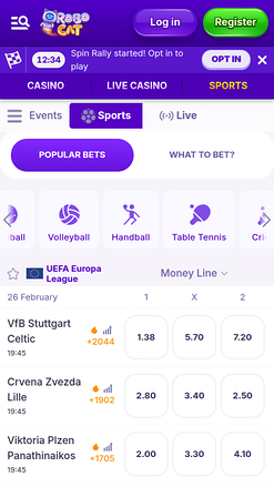 Robocat Casino Mobile Sports Betting