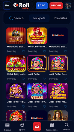 RollCasino Mobile Jackpot