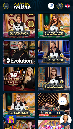 Rollino Casino Mobile Live Dealer