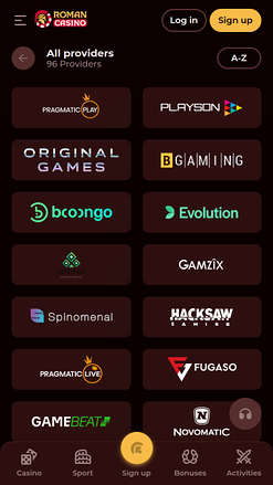 Roman Casino Mobile Game Developers