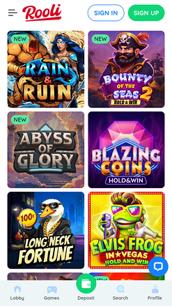 Rooli Casino Mobile Games