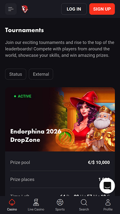 Rooster Bet Mobile Tournaments