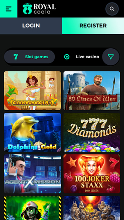 Royal Coala Casino Mobile Games